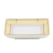 Ginori Diva Giallo Square Change Tray - 5.3"